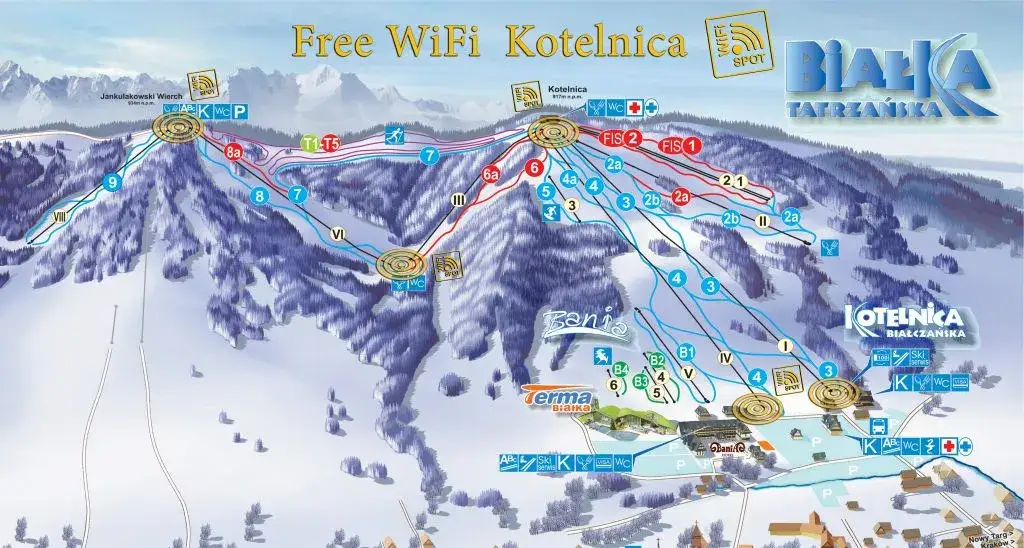 Tatry Super Ski mapa ośrodków